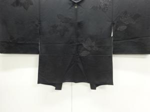 花模様織出し一ツ紋絵羽織